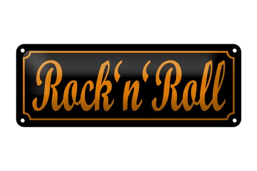 Blechschild rock roll - blechschild, rock'n'roll