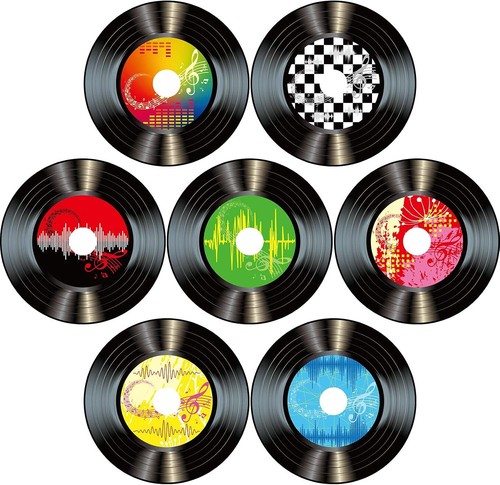 Schallplatten deko pappe - schallplatten,